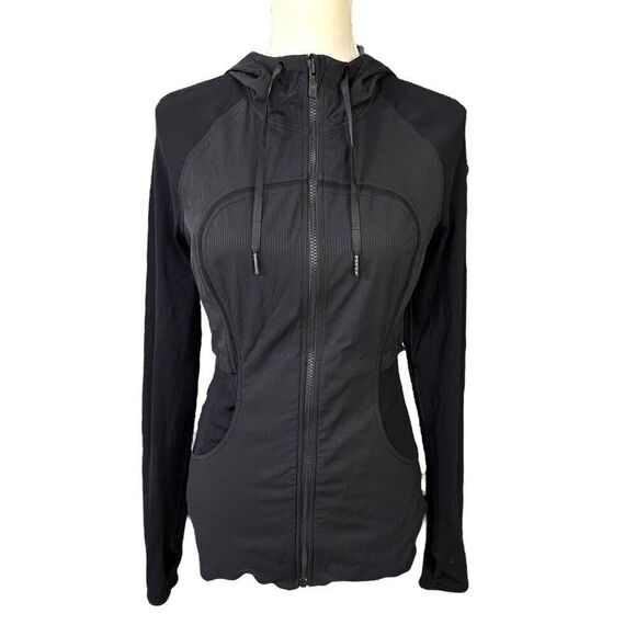 Lululemon Reversible Dance Studio Jacket Rib Sleeve Black Size 8 - Picture 5 of 13